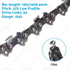 16 Inch Chainsaw Saw Chain 55DL 3/8 LP 043 for Stihl MS170 MS171 MS180C