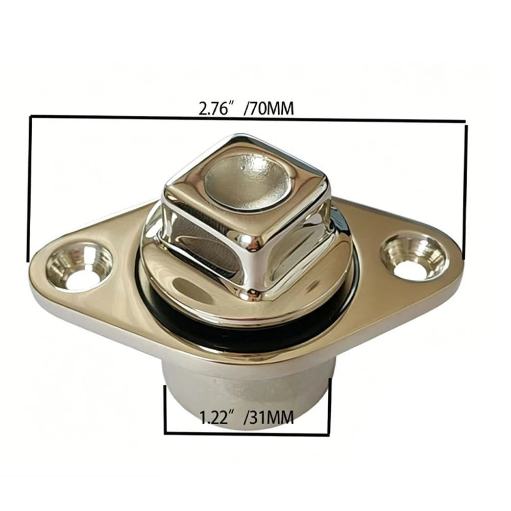 3X Stainless Steel Garboard Drain for Offshore Boating (1/4 Inch)