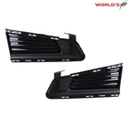 Set of 2 Black Chrome Fog Light Covers for Cadillac CTS (2014–2019)