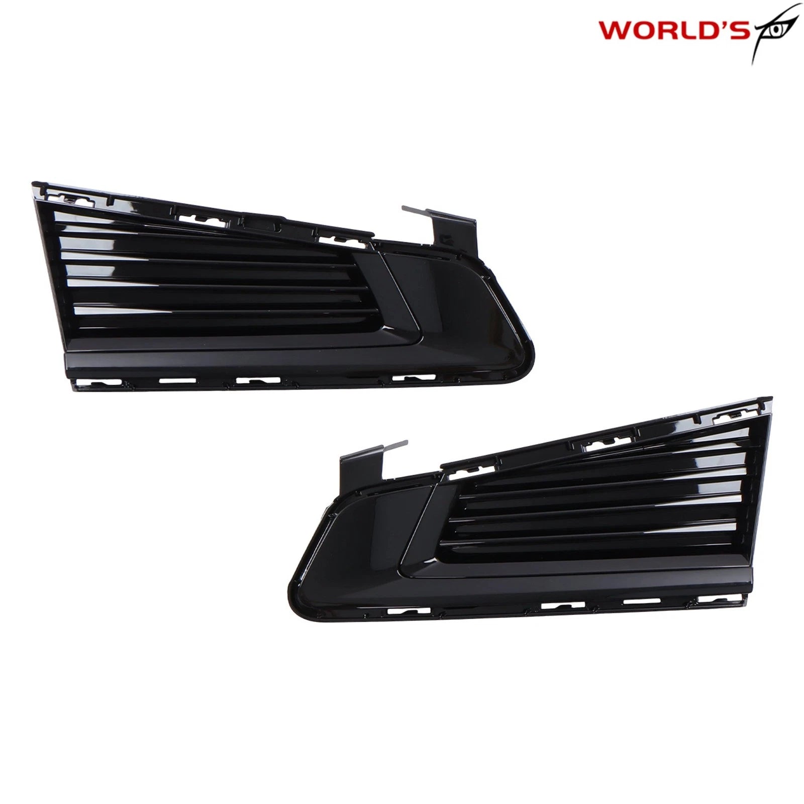Set of 2 Black Chrome Fog Light Covers for Cadillac CTS (2014–2019)