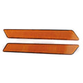 2X Saddlebag Latch Cover Reflectors for Harley Touring FLHT FLHR FLTR FLHX (2014–2023) Amber