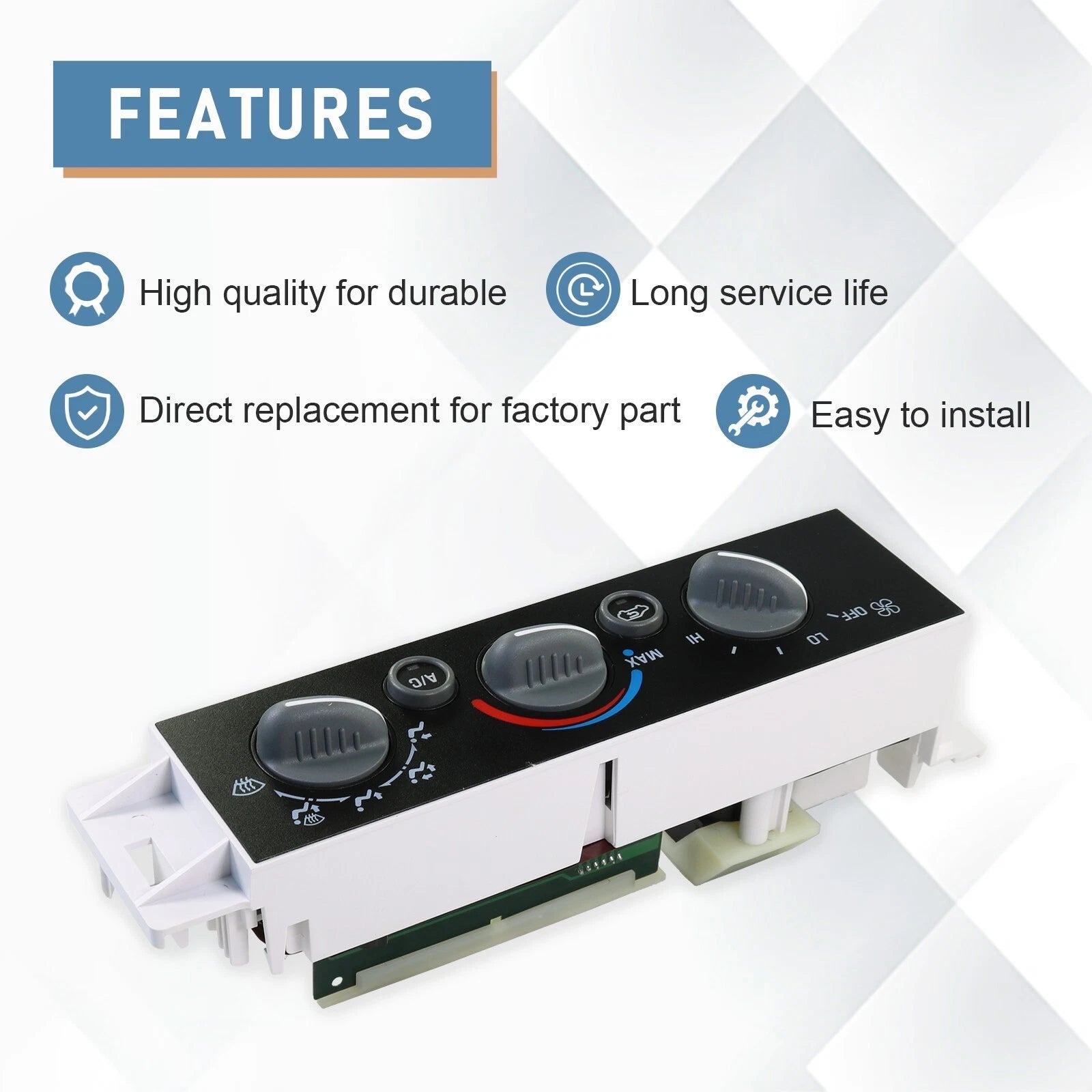 A/C Heater Climate Control Switch for Chevy GMC C1500-C3500 (1990-1999)