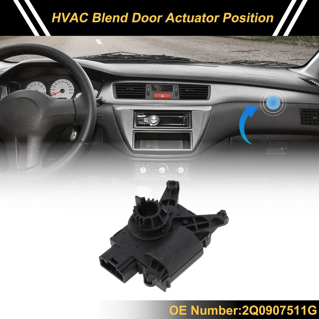 HVAC Heater Blend Door Actuator for Volkswagen Tiguan (2012–2016) No. 2Q0907511G