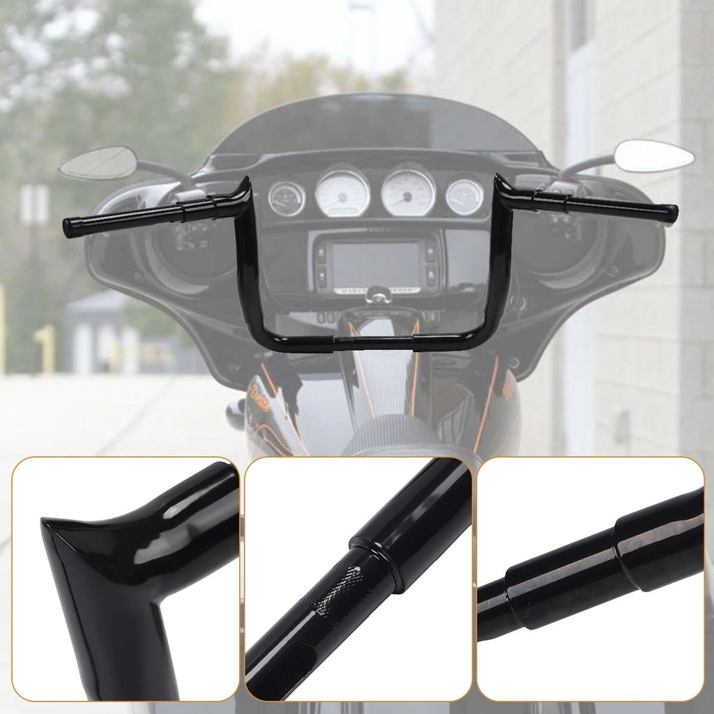 12" Meathook Ape Hanger Handlebar for Harley Street Electra Glide (1982–2022)