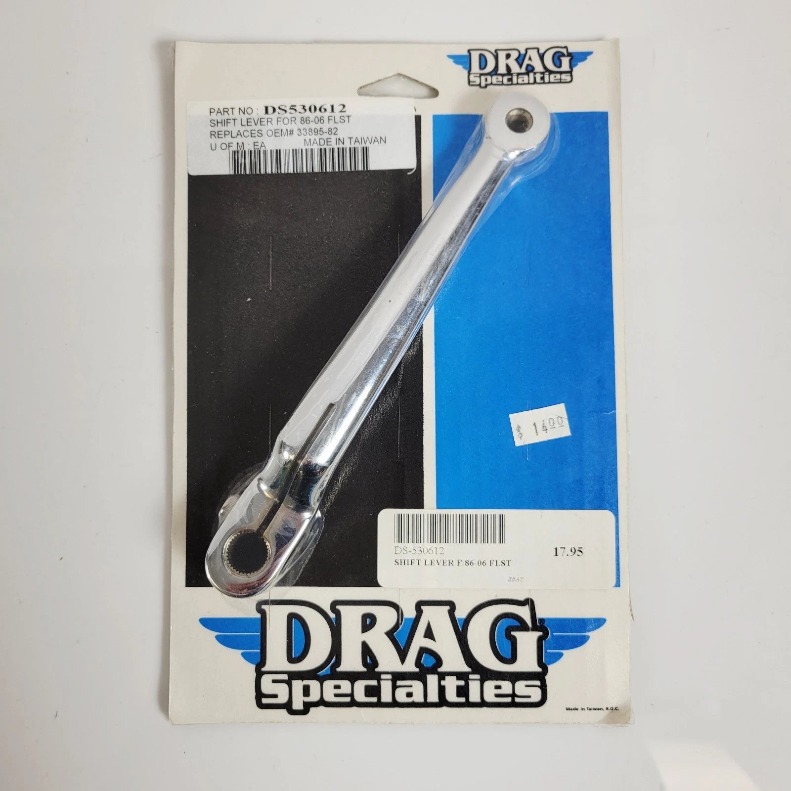 Chrome Shift Lever for Harley Touring & Softail (1986–2006)