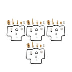 Set of 4 Carburetor Repair Kits for Kawasaki ZX500 ZZR500 (1990–1992)