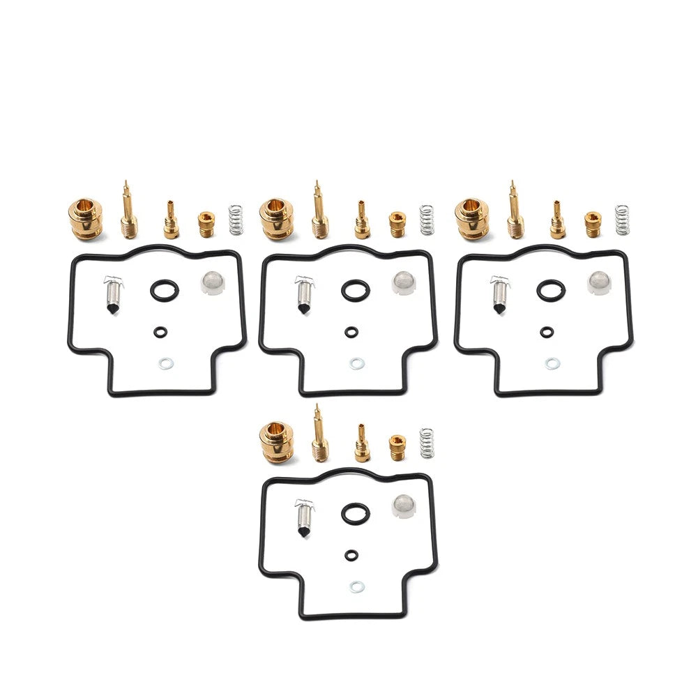 Set of 4 Carburetor Repair Kits for Kawasaki ZX500 ZZR500 (1990–1992)