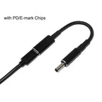 100W PD Charger Cable Type C Female to 4.5mm 3.0mm for Dell Inspiron Latitude