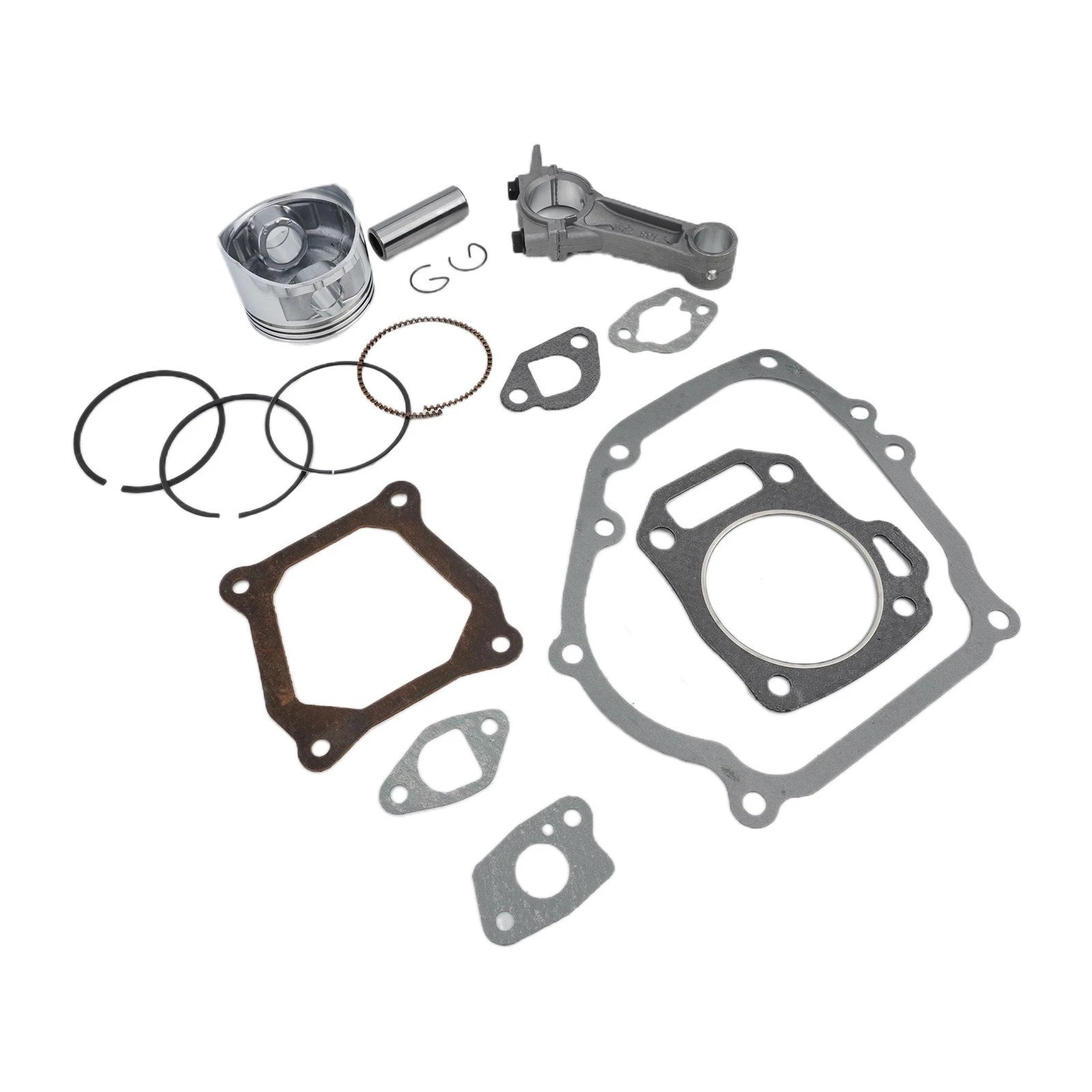 Piston Kit with Connecting Rod, Pin, Ring & Gasket Set for GX200 (2000–2023)