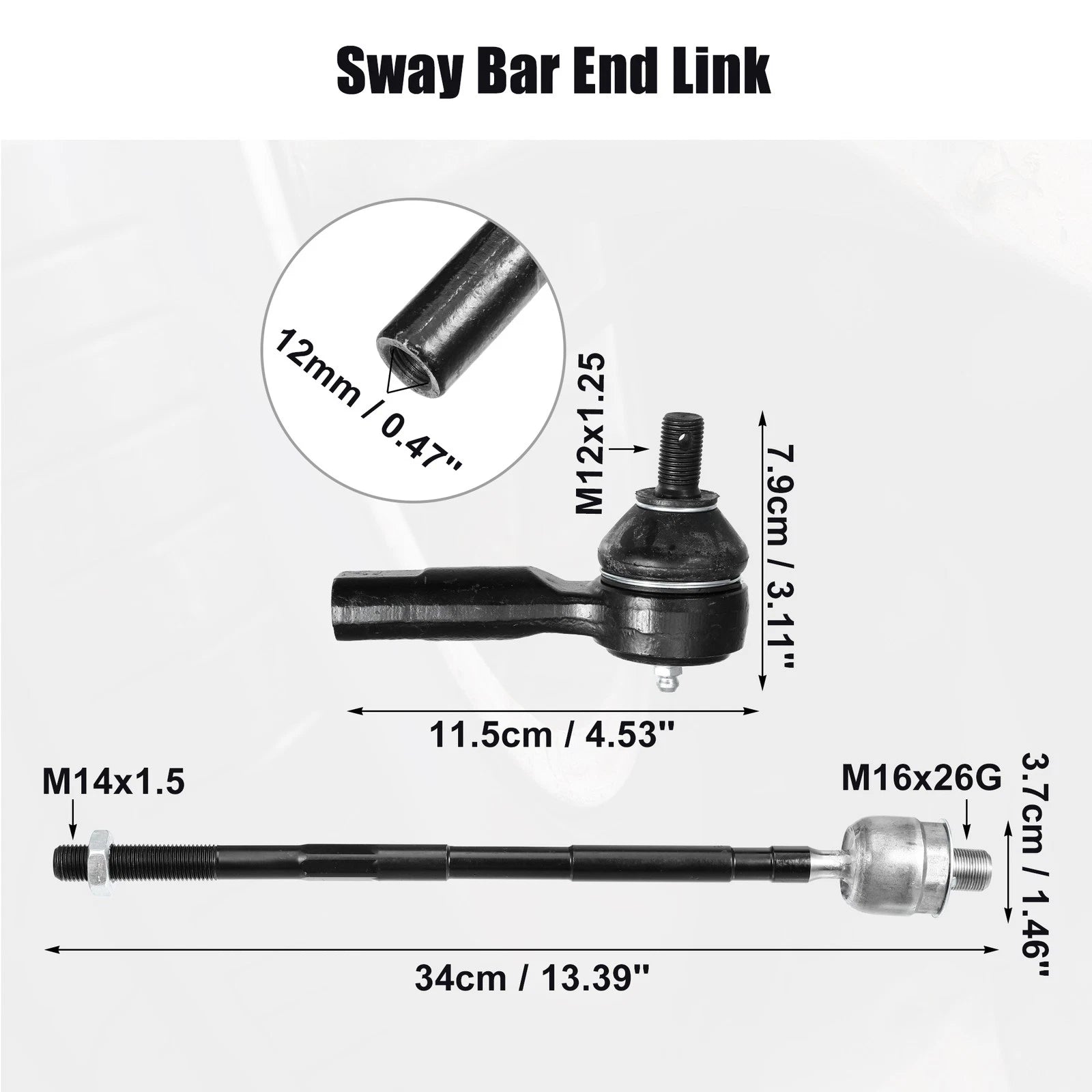 Set of 4 Tie Rod Ends for Nissan Altima 