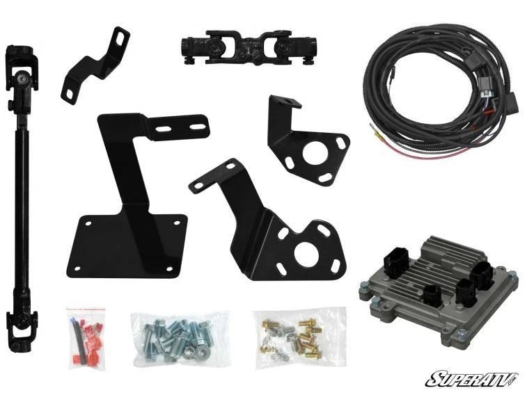 SuperATV EZ-Steer Power Steering Kit for Kawasaki Mule FXT/FX/DX/DXT/FXR (2015–2023)