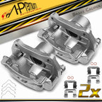 Pair Front Brake Calipers with Brackets for Chevy Equinox Malibu (2018–2024)