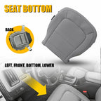 Left Lower Seat Cover for GMC Canyon, Chevy Colorado (2015–2022) Gray Leather