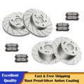 Drilled Brake Rotors and Pads Kit for Honda Accord (2008–2011)