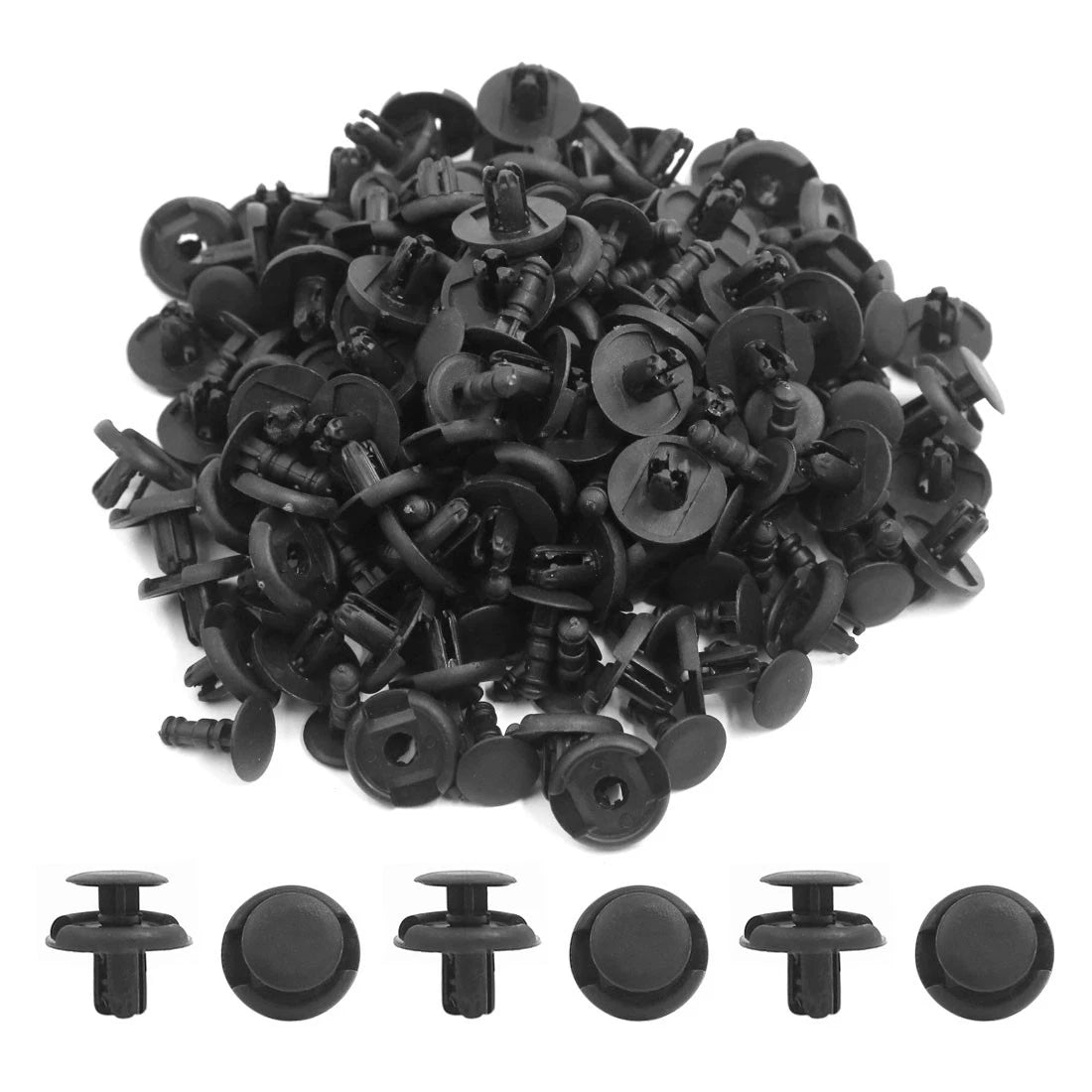 100 Pcs 7mm Hole Plastic Door Bumper Trim Clips for Buick 