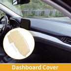 Dashboard Cover for Ford Focus (2012–2018) Dash Mat Carpet Beige 1 Pc