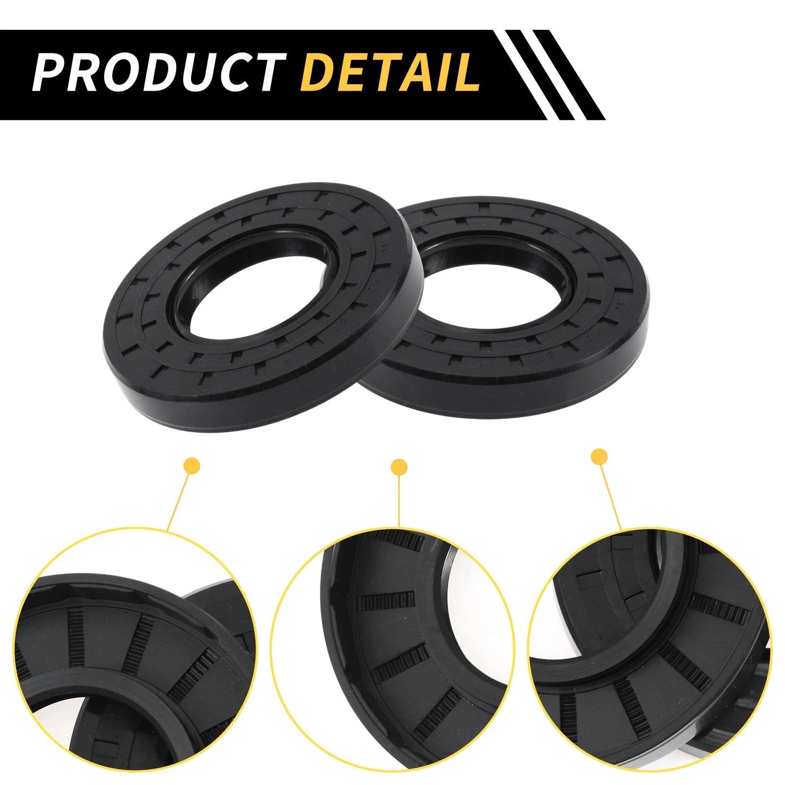 Set of 5 Oil Seal Rotary Shaft Seal NBR Rubber 40x80x12mm