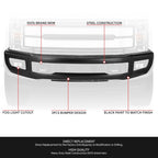 Front Bumper for Ford F250 F350 Super Duty (2017–2019) OE W/Foglight Holes Black