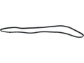 Supercharger Multi Rib Belt for Jaguar XFR (2014–2015) NS952SN