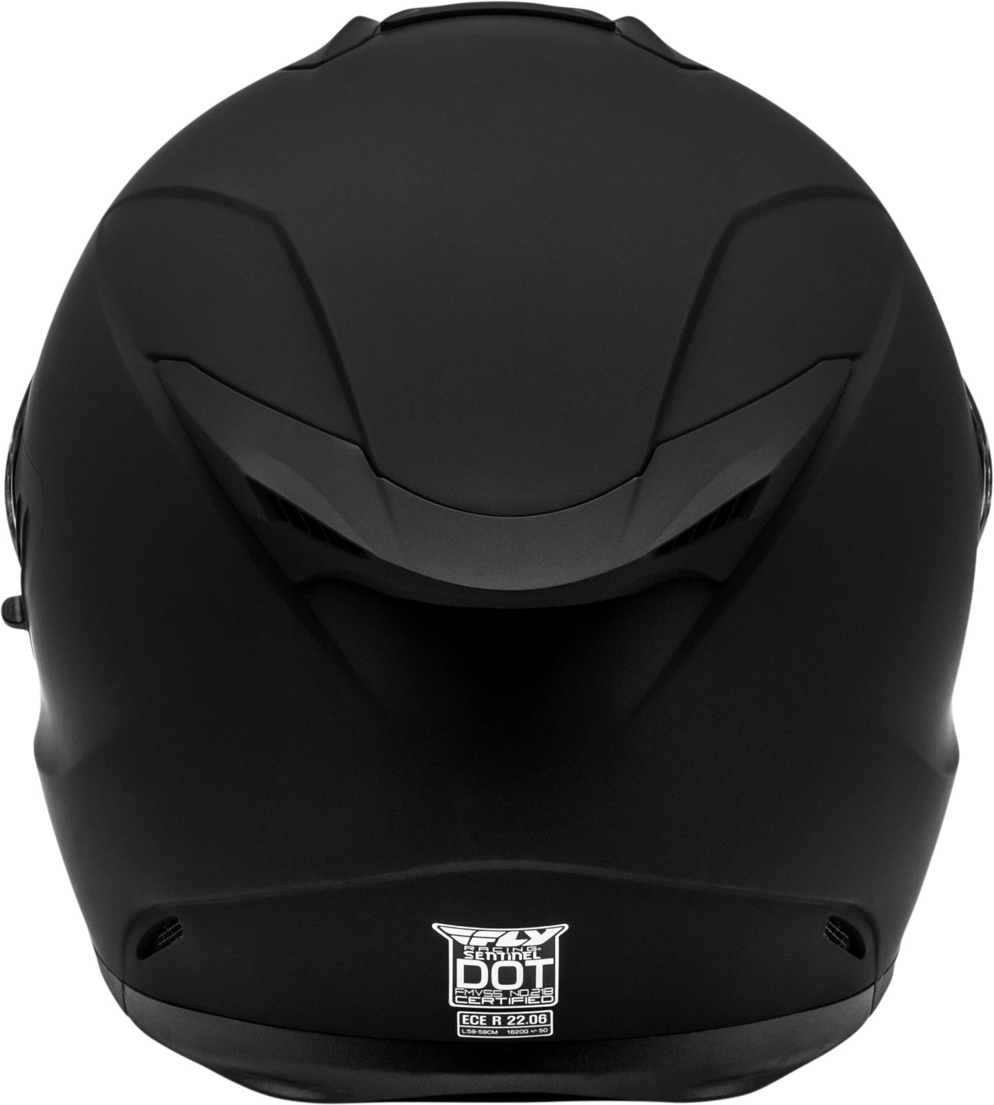 Fly Racing Sentinel Solid Full-Face Helmet for Street (Large, Matte Black)