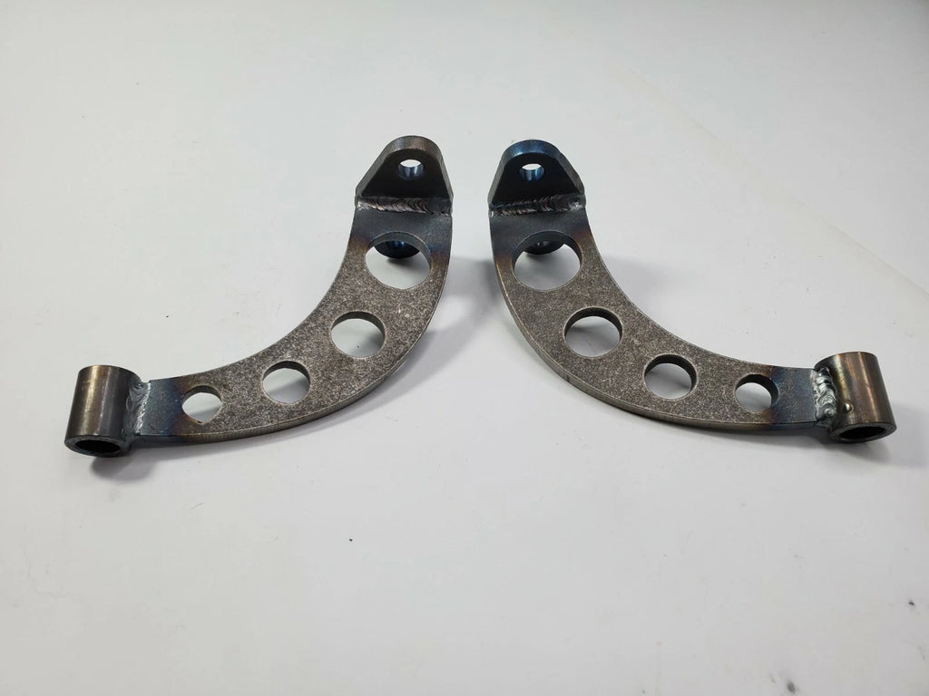 Drilled Headlight Stands Mount Pair for Hot Rods (Custom Steel Frame)