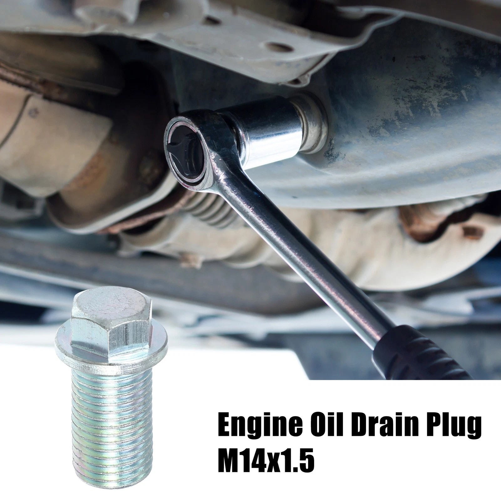 Set of 4 M14x1.5 Engine Oil Drain Plug Screws w/ Seal Ring for Dodge