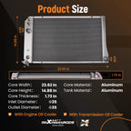 3 Row Aluminum Cooling Radiator for Chevrolet Corvette 5.7L (1984–1990) CU329 AT