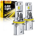 2X 9007 HB5 LED Headlight Bulbs Combo for High Low Beam (33000LM)