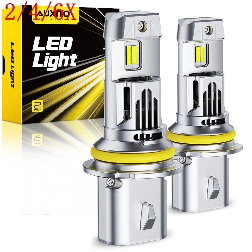 2X 9007 HB5 LED Headlight Bulbs Combo for High Low Beam (33000LM)