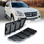 Set of 2 Hood Air Vent Grille Covers for Mercedes Benz W164 GL ML Class (2006–2011)