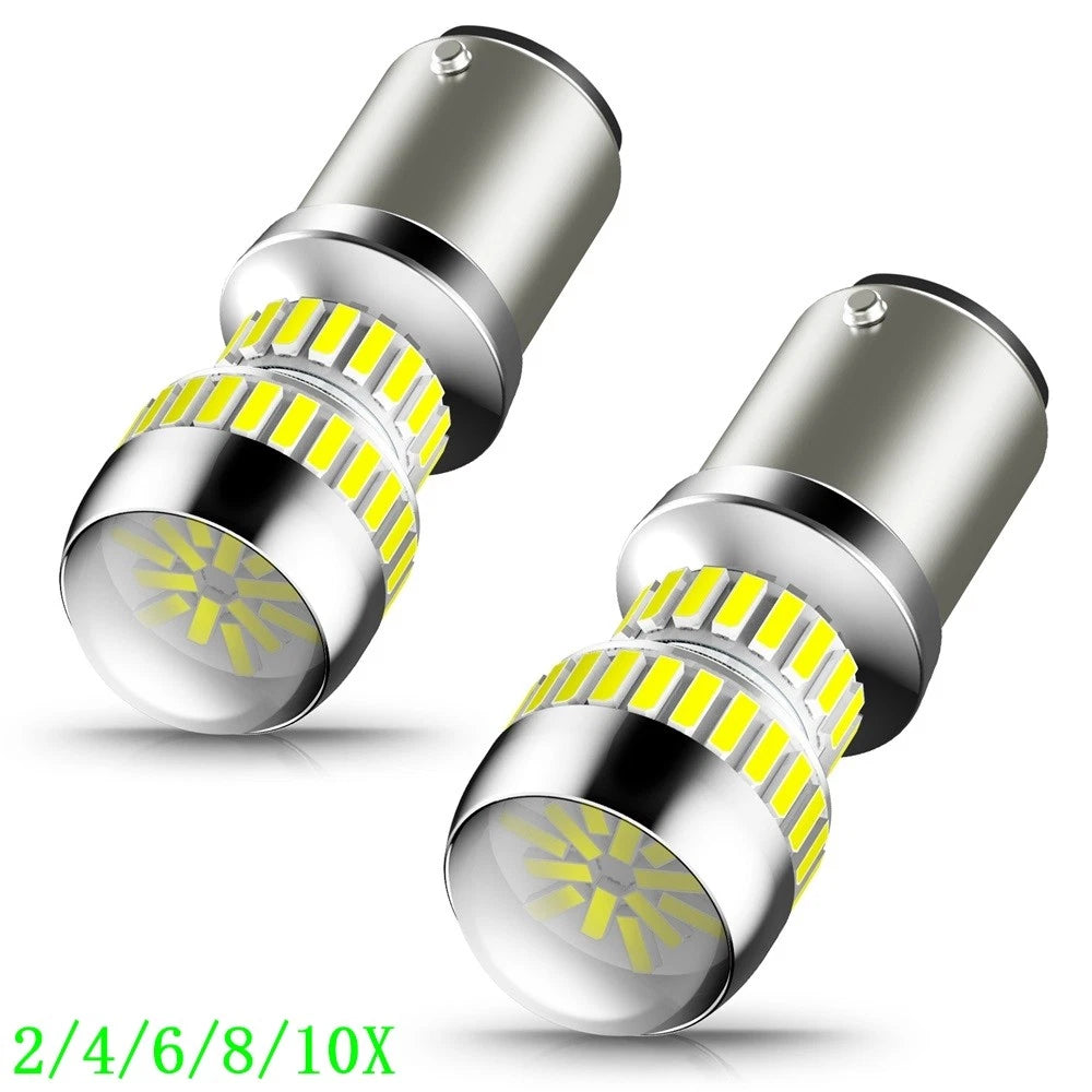 2X 1157 LED Bulbs for Brake/Parking/Tail Light (6000K)