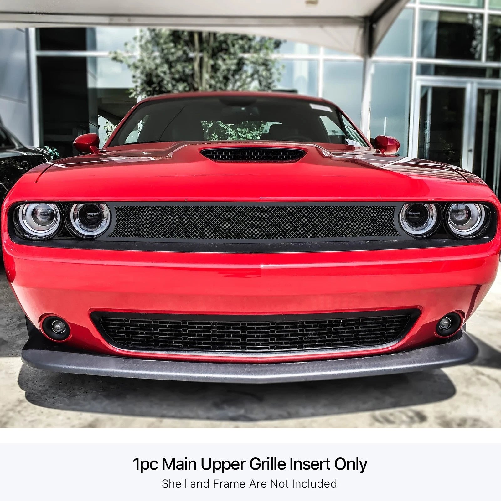 Stainless Black Mesh Grille Insert for Dodge Challenger (2015-2023)