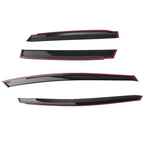 Set of 4 Window Rain Guards for Honda (2007–2008) Black Acrylic
