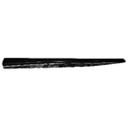 Replacement Black Textured Front Driver Side Lower Door Molding w/Chrome Molding