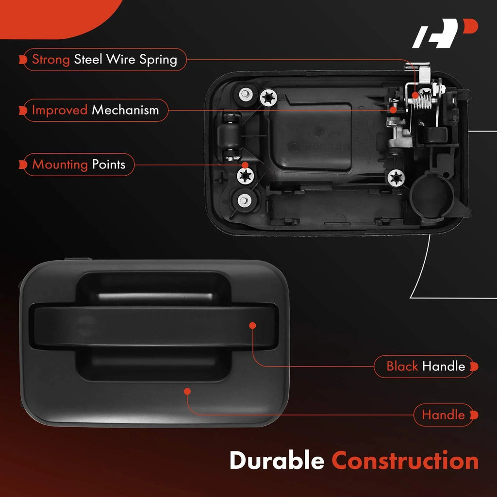 Right Smooth Black Exterior Door Handle for Ford F-150 (2004–2014)