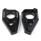 Black Axle Spindle Chain Adjuster Blocks for Yamaha YZF R1 FZ8 FZ1 TMAX 530