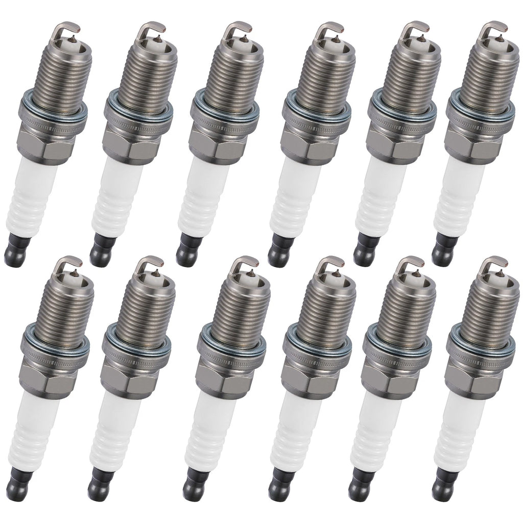 Set of 12 Iridium Spark Plugs 2382 for Isuzu Amigo Axiom Rodeo (1998–2004)