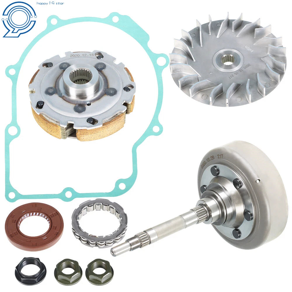Wet Clutch Drum Housing & Primary Sheave & Pad Shoe for Yamaha Rhino 660 (2004–2007)