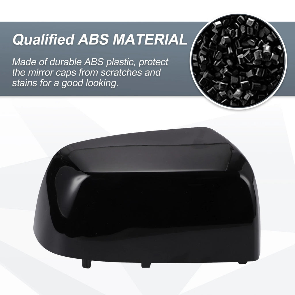Right Side Rearview Mirror Cover Cap Gloss Black for Chevrolet Colorado (2015–2022)