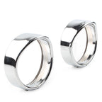 Set of 2 Passing Lights Lamp Trim Ring Bezel Cover for Harley FLHT FLHR Chrome