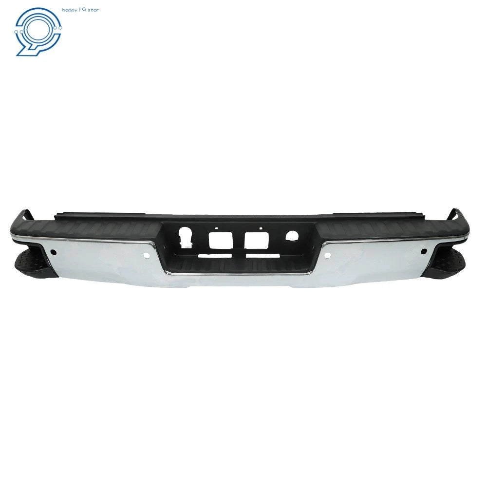 Steel Chrome Rear Bumper Assembly for Chevy Silverado/GMC Sierra 1500 (2014-2018)