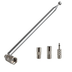Telescopic Aerial Antenna 75 Ohm with TV & 3.5 Adapter for F Type 7120