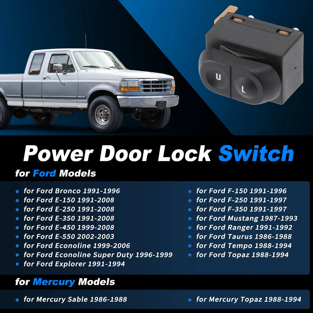 Front Driver Side Door Lock Switch 901-234 for Ford F-150 F-250 F-350 (1991–1996)