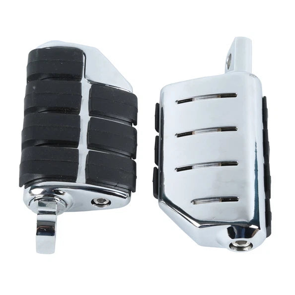 Anti Vibration Foot Rest Pegs for Harley Softail Dyna Touring (Chrome)