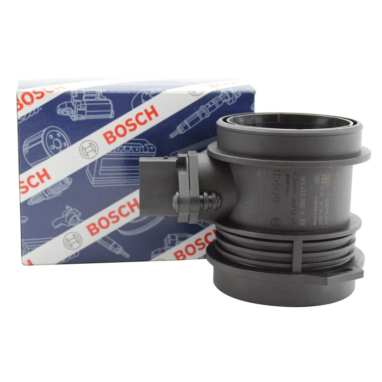 OEM Bosch Air Mass Meter Flow Sensor for Mercedes R170 W203 W208 W211 (1998–2006)