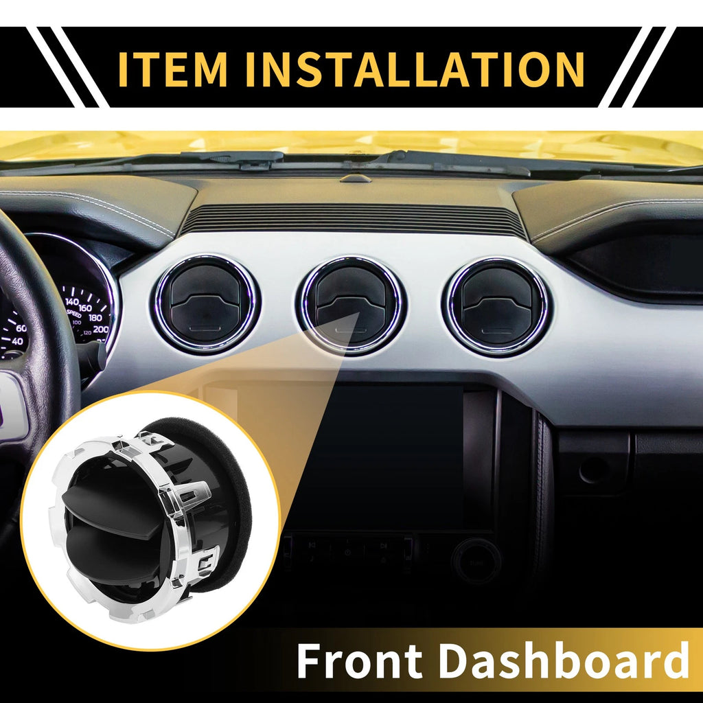Dash AC Heater Air Vent for Ford F-250 F-350 F-450 (2011–2016) A/C Outlet Chrome