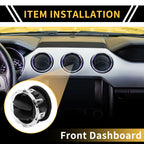 Dash AC Heater Air Vent for Ford F-250 F-350 F-450 (2011–2016) A/C Outlet Chrome
