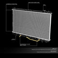 OE Aluminum Radiator DPI 1910 for Toyota Camry/Solara/ES300 (1997–2001)