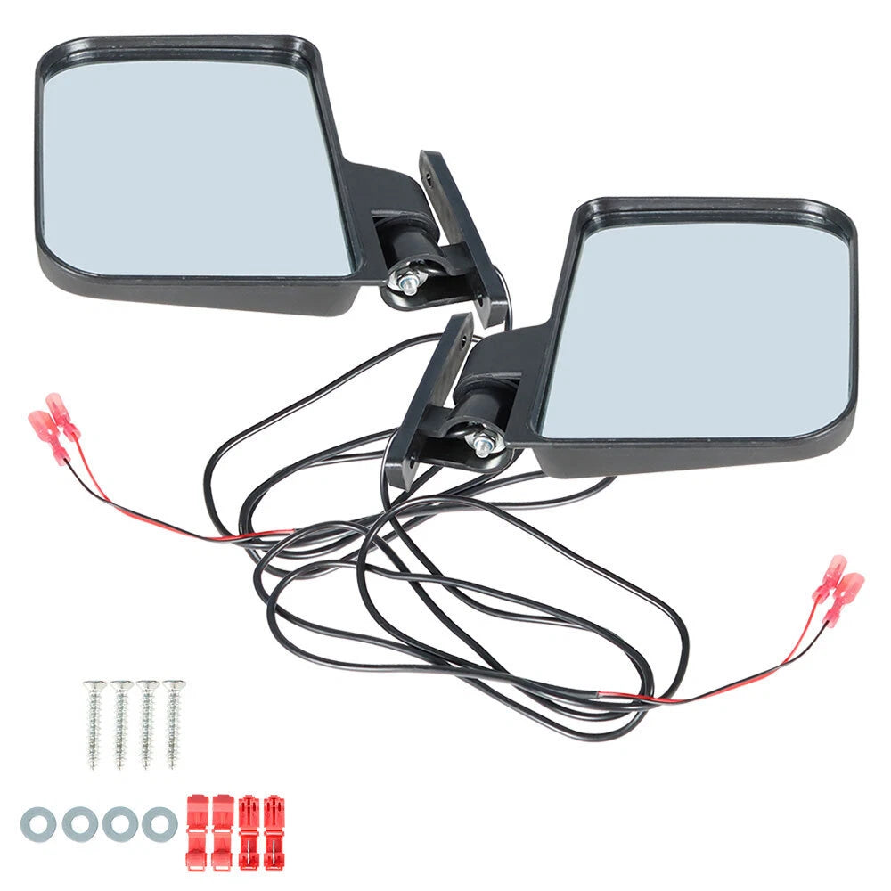 Side Mirrors with LED Turn Signal for EZGO Golf Cart