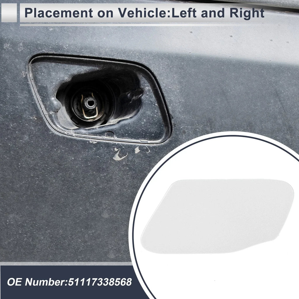 Front Left & Right Headlight Washer Nozzle Cover Cap for BMW X3
